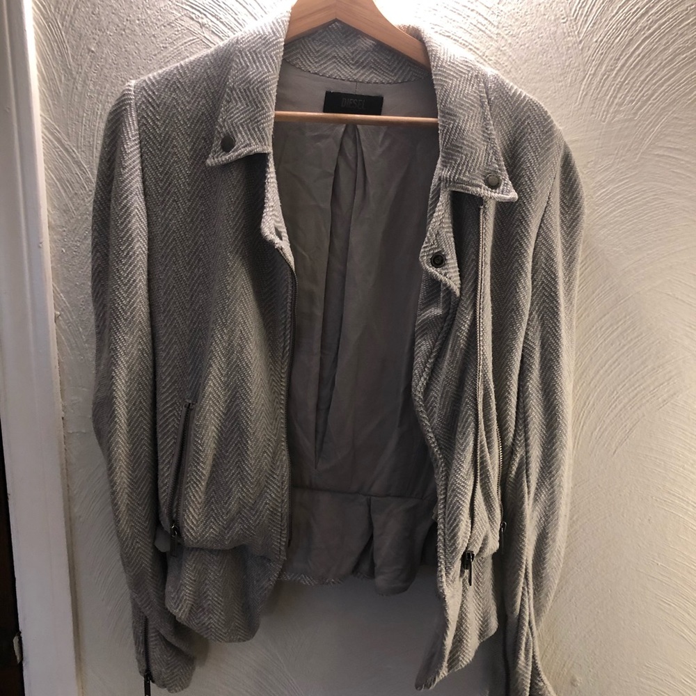 Gray Moto Jacket